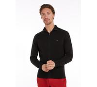 TOMMY HILFIGER Herren Strickjacke rot / schwarz / weiß, Größe L Rot / Schwarz / Weiß