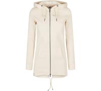 Cardigan URBAN CLASSICS "Urban Classics Damen Ladies Sweat", Damen, Gr. S, sandweiß, 63% Baumwolle, 37% Polyester, unifarben, normal, ohne Ausschnitt, Strickjacken (10220237-S) sandweiß