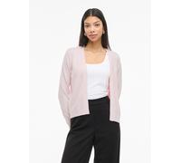 Vila Cardigan 'Viril' – kurze Strickjacke aus Viskose-Mix, Rosa, Gr. XL