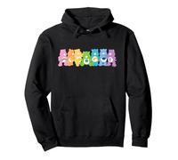 Care Bears Bear Spectrum Line Up Pullover Hoodie, Unisex für Erwachsene, Schwarz, XXL