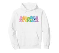 Care Bears Bear Spectrum Line Up Pullover Hoodie, Unisex für Erwachsene, Weiß, XL