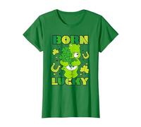 Care Bears Born Lucky Good Luck Bear T-Shirt, Damen, Dunkelgrün, 3XL