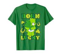 Care Bears Born Lucky Good Luck Bear T-Shirt, Herren, Dunkelgrün, 3XL