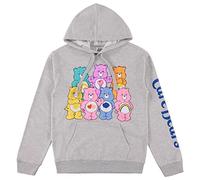 Care Bears Damen Hoodie Sweatshirt - Damen Klassische Kleidung - Cheer Friend Funshine Good Luck Hoodie Sweatshirt, grau meliert, S