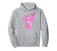 Care Bears Hopeful Heart Bear Pullover Hoodie, Unisex für Erwachsene, Grau Meliert, XL