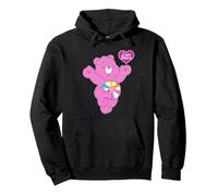 Care Bears Hopeful Heart Bear Pullover Hoodie, Unisex für Erwachsene, Schwarz, XL