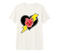 Care Bears Skull and Heart Badge Premium T-Shirt