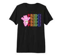 Care Bears Stacked Pride Rainbow Cheer Bear Premium T-Shirt