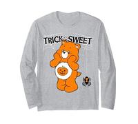 Care Bears Trick or Sweet Bear Langarmshirt, Unisex für Erwachsene, Grau Meliert, XL