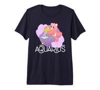 Care Bears: Unlock the Magic Zodiac Aquarius with Love A Lot Premium T-Shirt