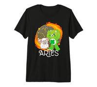 Care Bears: Unlock the Magic Zodiac Aries with Good Luck Premium T-Shirt