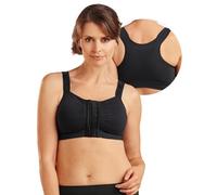 CAREFIX Mary Kompressions BH nach Brust OP | Kompressionsstufe 2 | postoperativer Stütz BH mit Vorderverschluss & verstellbaren Trägern | atmungsaktiv, nahtlos & narbenfreundlich | maschinenwaschbar