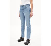 CARENAA | Jeans Straight Leg Mid Waist Bio-Baumwoll Mix Comfort-Stretch - blau (30-32)
