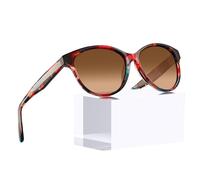 CARFIA Polarisierte Sonnenbrille für Damen, Italien Handgefertigter Acetat Rahmen mit Geprägtem Muster Drahtkern CA5396