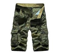 Cargo-Arbeitsshorts für Herren, Camouflage, Outdoor, lockere Sport-Shorts, Baumwolle, Wander-Shorts, Sommer, leger, halbe Hose, strapazierfähige Arbeitskleidung mit mehreren Taschen, für den Alltag