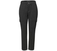 Cargohose STREET ONE, Damen, Gr. 44, Länge 28, rustic braun, Stoff, 58% Polyester, 36% Viskose, 6% Elasthan, unifarben, loose fit knöchelfrei, Hosen Cargohose, im Cargo-Style (99274627-44) rustic brau