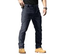 Cargo Jeans, Wasserdicht Hiking Arbeitshosen Männer, Leichte Wander Combat Tactical Safari Slim Fit Arbeits Fashion Kleidung Camouflage Relaxed Armee Bundeswehr Hose Herren, XXL