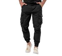 Cargo-Kampfhose für Herren, vielseitige Arbeitshose, athletische Passform, stilvolle Lounge-Hose, schmales Bein, Trainingshose, lässige Jogger, Outdoor-Trainingshose, mehrere Reißverschlusstaschen,