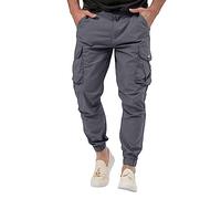 Cargo-Kampfhose für Herren, vielseitige Arbeitshose, athletische Passform, stilvolle Lounge-Hose, schmales Bein, Trainingshose, lässige Jogger, Outdoor-Trainingshose, mehrere Reißverschlusstaschen,