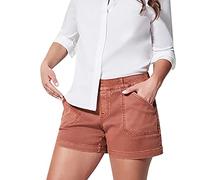 Cargo Shorts Damen Sommer - Bermuda Shorts Damen Stretch- Kurze Hose Damen Chino Shorts High Waist mit Taschen Bermudashorts Cargoshorts Arbeitsshorts Hotpants Damenshorts für Frauen Teenager Mädchen