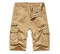Cargo-Shorts für Herren, mit mehreren Taschen, Arbeitskleidung, mittlere Taille, gerade, leger, kurze Hose, Arbeitsshorts, bequem, atmungsaktiv, Sommer, Outdoor, Angeln, Camping, Arbeit,