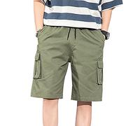 Cargo Shorts Herren Cargohose Herren Kurz Cargoshorts Mens Camo Cargo Shorts Jogger Kurze Hose Herren Kurze Hosen Männer Freizeithose Tarn Shorts Combat Cargo Short Camouflage Tactical Armee Grün 6XL