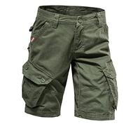 Cargo Shorts Herren Sommer Einfarbig Kurze Hose Mit Vielen Taschen Bequeme Hose Mit Knopf Für Einen Sicheren Sitz