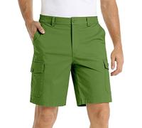 Cargo Shorts Herren Sommer Kurz Hosen Cargohose Wanderhose Baggy Sommerhose Freizeithose Cargoshorts Mit Taschen Grün XL