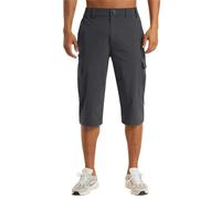 Cargo Shorts Herren Sommer Kurze Hosen mit Taschen Loose Fit Jogginghose Wanderhose Klassisch Cargohosen Stretch Arbeitshosen Bequeme Freizeithose Bermudashorts Urlaub Strandhose(Dunkelgrau,XL)