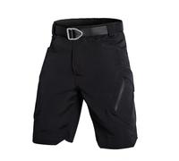 Cargo Shorts Herren Sommer Kurze Hosen Outdoor Jogginghose Wanderhose mit Taschen Arbeitshosen Lässig Cargohose Bequeme Freizeithose Stretch Bermudashort Chino Short Arbeitsshorts(#B Black,XL)