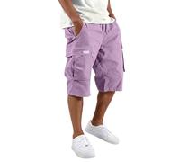 Cargo Shorts, Wandershorts Herren, Sommerhose Stoff Arbeits Chino Men Jeanshose Wandershorts Outdoor Long Activewear Herren-cargohosen Herrenhose Bermudas Wanderhose Arbeitshose Kurz Männer, XXL