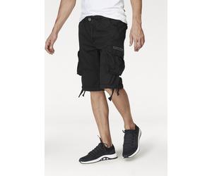 Cargobermudas ALPHA INDUSTRIES "Jet Short", Herren, Gr. 31, N-Gr, schwarz, Web, Obermaterial: 100% Baumwolle, unifarben, normal knieumspielend, Hosen (24635406-31) schwarz