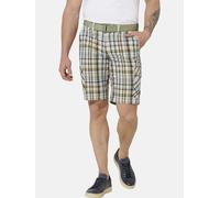 Cargobermudas JAN VANDERSTORM "Bermuda VALKOR", Herren, Gr. 66, N-Gr, grün (oliv kariert), Obermaterial: 100% Baumwolle CO., Hosen (57148500-66) oliv kariert