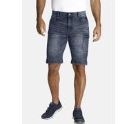 Cargobermudas JAN VANDERSTORM "Jeansbermuda AKISTEG", Herren, Gr. 56, blau, Obermaterial: 75% Baumwolle CO. 23% Polyester PES. 2% Elasthan EL., casual, comfort fit kurz, Hosen (75759621-56) blau