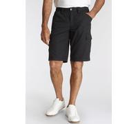Cargobermudas MAN'S WORLD, Herren, Gr. 44, N-Gr, schwarz, Obermaterial: 100% Baumwolle, unifarben, normal kniebedeckend, Hosen, auch in Großen Größen, Topseller (40394451-44) schwarz
