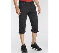 Cargobermudas MAN'S WORLD, Herren, Gr. 58, N-Gr, schwarz, Obermaterial: 100% Baumwolle, unifarben, regular fit knieumspielend, Hosen, in 3/4-Länge, Topseller (23413713-58) schwarz