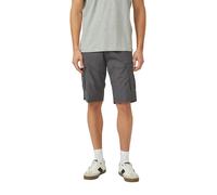 Cargobermudas S.OLIVER, Herren, Gr. 32, N-Gr, grau, Web, Obermaterial: 100% Baumwolle, bequem kniefrei, Hosen, Ziernaht, Schmuck-Detail (27952841-32) grau