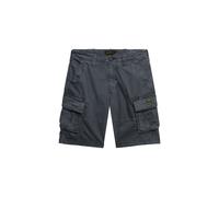 Cargobermudas SUPERDRY "CORE CARGO SHORT", Damen, Gr. 32, N-Gr, magma slate grau, Web, Obermaterial: 98% Baumwolle, 2% Elasthan, unifarben, straight fit knielang, Hosen (18496256-32) magma slate grau