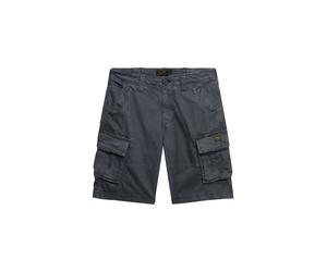 Cargobermudas SUPERDRY "CORE CARGO SHORT", Herren, Gr. 34, N-Gr, magma slate grau, Web, Obermaterial: 98% Baumwolle, 2% Elasthan, unifarben, straight fit knielang, Hosen (18496256-34) magma slate grau
