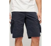 Cargobermudas SUPERDRY "CORE CARGO SHORT", Herren, Gr. 36, N-Gr, blau (eclipse navy), Web, Obermaterial: 100% Baumwolle, unifarben, straight fit knielang, Hosen (96662614-36) eclipse navy
