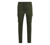 Cargohose 11 PROJECT "Cargohose PRGarik", Herren, Gr. L, N-Gr, schwarz (schwarz forest), Obermaterial: 98% Baumwolle CO. 2% Elasthan EL., Hosen Cargohose (35715047-L) schwarz forest