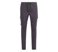 Cargohose 11 PROJECT "Cargohose PRGarik", Herren, Gr. M, N-Gr, grau (forged iron), Obermaterial: 98% Baumwolle CO. 2% Elasthan EL., Hosen Cargohose (19176200-M) forged iron