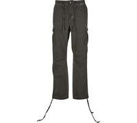 Cargohose 2Y STUDIOS "2Y Studios Lunas 2-Pocket Cargo Pants", Herren, Gr. 31, Normalgrößen, washed oil schwarz, 100% Baumwolle, unifarben, normal, Hosen Cargohose (31467703-31) washed oil schwarz