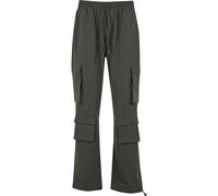 Cargohose 2Y STUDIOS "2Y Studios Oris Cargo Pants", Herren, Gr. 32, Normalgrößen, dunkelgrün, 100% Baumwolle, unifarben, normal, Hosen Cargohose (36052421-32) dunkelgrün
