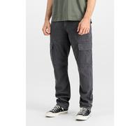 Cargohose ALPHA INDUSTRIES "Agent Pant", Damen, Gr. 31, Normalgrößen, grau (vintage grau), Obermaterial: 100% Baumwolle. Futter: 100% Baumwolle, Hosen Cargohose (87758923-31) vintage grau