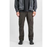 Cargohose ALPHA INDUSTRIES "Agent Pant", Herren, Gr. 30, Normalgrößen, grau (grauschwarz), Obermaterial: 100% Baumwolle. Futter: 100% Baumwolle, Hosen Cargohose (74289521-30) grauschwarz