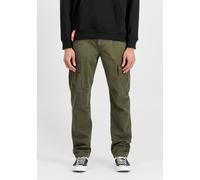Cargohose ALPHA INDUSTRIES "Agent Pant", Herren, Gr. 32, Normalgrößen, grün (schwarz olive), Obermaterial: 100% Baumwolle. Futter: 100% Baumwolle, Hosen Cargohose (62984565-32) schwarz olive