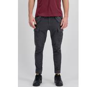 Cargohose ALPHA INDUSTRIES "Airman Pant", Herren, Gr. 32, N-Gr, grau (vintage grau), Web, Obermaterial: 98% Baumwolle, 2% Elasthan, unifarben, schmal normal, Hosen Cargohose (26903639-32) vintage grau