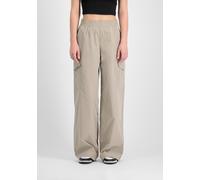 Cargohose ALPHA INDUSTRIES "Nylon Pant W", Damen, Gr. L, Normalgrößen, beige (vintage sand), Obermaterial: 100% Polyester, Hosen Cargohose (85149000-L) vintage sand