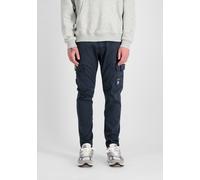 Cargohose ALPHA INDUSTRIES "Petrol Patch Pant", Herren, Gr. 31, Normalgrößen, blau (ultra navy), Obermaterial: 98% Baumwolle, 2% Elastan; Futter: 100% Baumwolle, Hosen Cargohose (13749921-31) ultra na